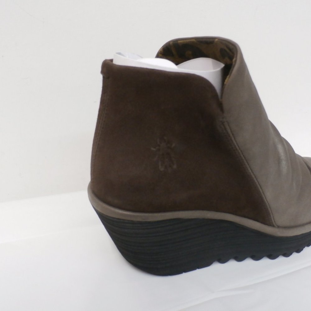 FLY London Leather Ankle Boots - Yip GREY/GROUND - Picture 2 of 8